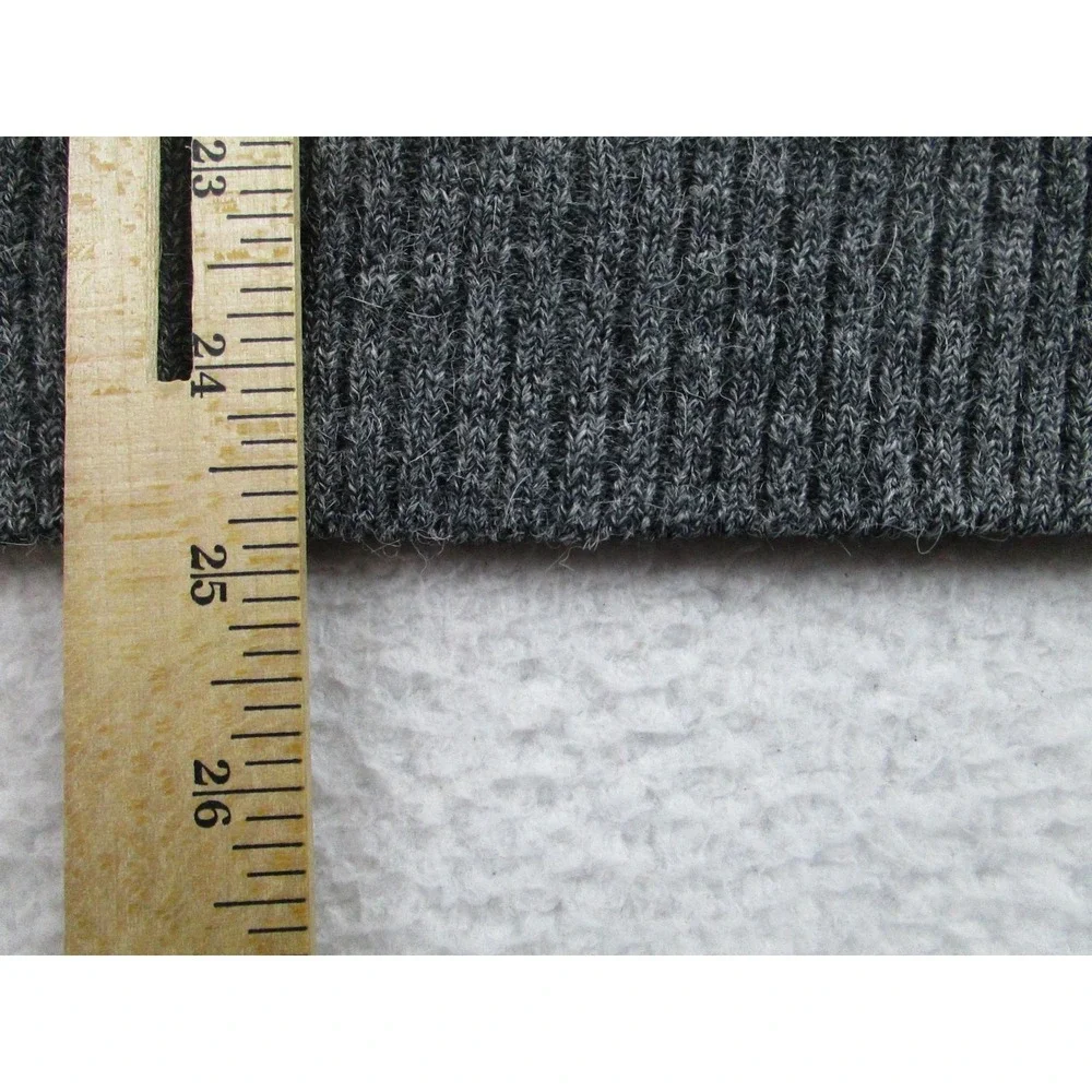 Tosani Sweater‎ Mens Large Gray Cream Wool Alpaca Blend Crewneck Knit Pullover